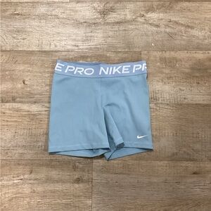 New Without Tags Nike pro Light Blue spandex